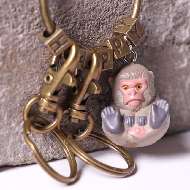 【猴子鑰匙圈】客製化合金鑰匙圈 生日禮物 交換禮物 情侶 寵物鑰匙圈 鑰匙扣 汽車機車鑰匙扣 動物鑰匙圈