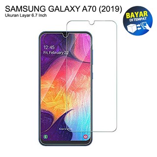 SAMSUNG LAYAR 鋼化玻璃三星 Galaxy A70 A705 Duos 透明防刮玻璃螢幕保護膜