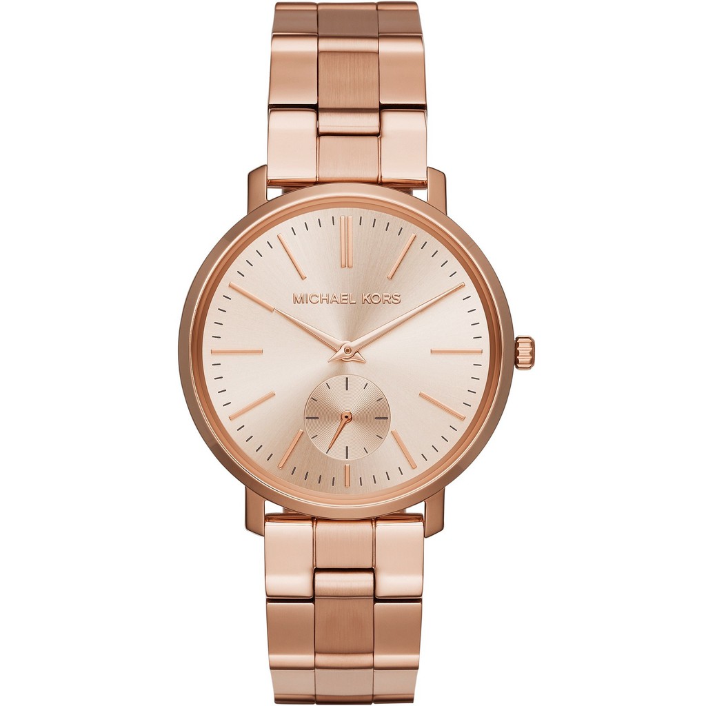 MICHAEL KORS MK手錶 MK3501 女生腕錶玫瑰金錶盤 鋼錶玫瑰金 小秒針 手錶 時尚錶