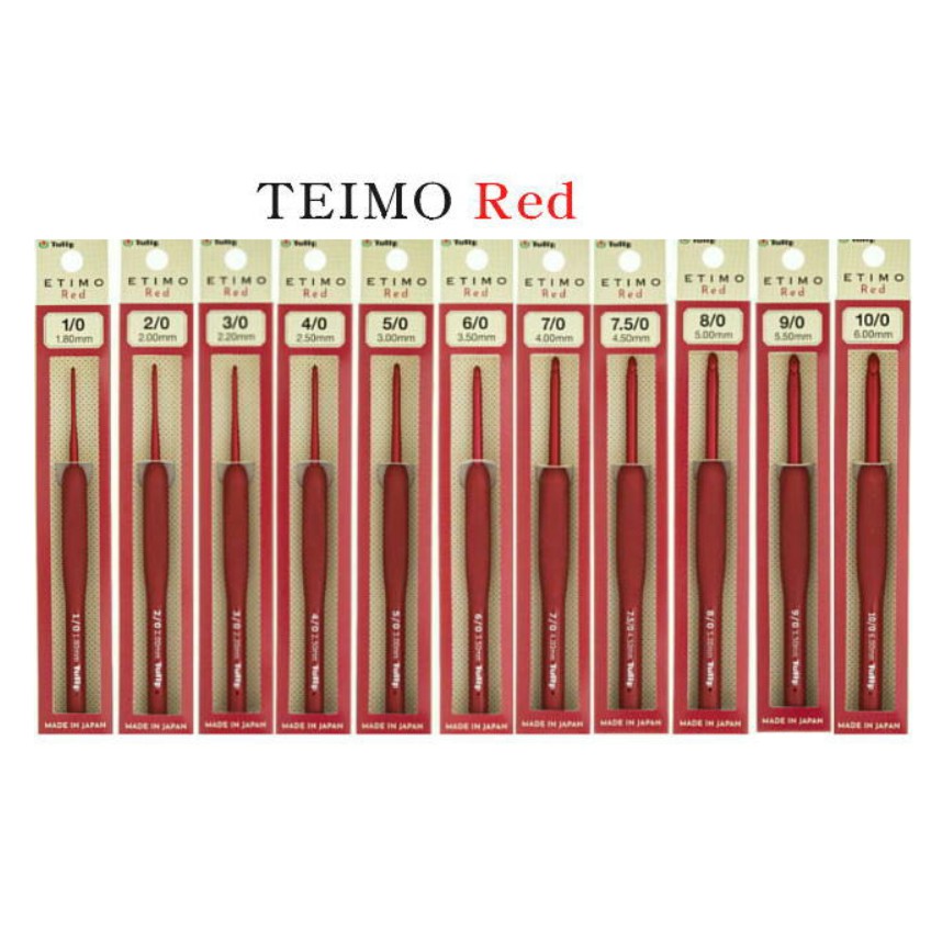 (預購)  廣島 鉤針 Tulip ETIMO Red 紅色 未滿6隻不出貨 後二張為實品拍攝