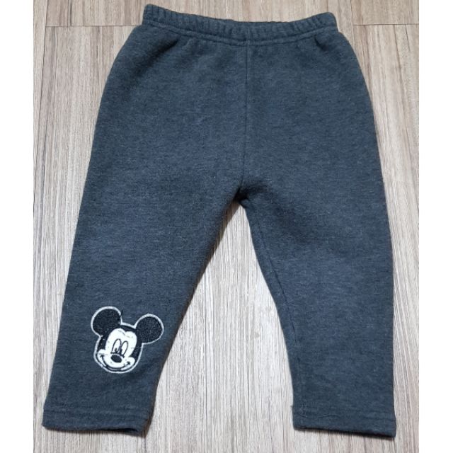 台灣製 男童 迪士尼 米老鼠 內刷毛 長褲 保暖褲 厚長褲