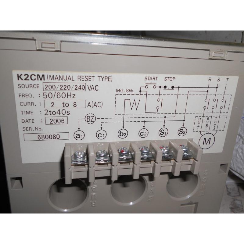 Omron馬達繼電器k2cm K2cm 2ls 200 220 240v過負載 欠相 逆相 1e 3e 保護 後 蝦皮購物