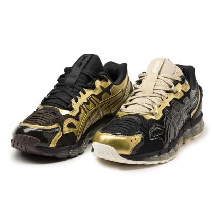 R'代購 GmbH Asics Gel-Quantum 360 6 金黃黑銀 陰陽鴛鴦 不對稱 1201A099-200