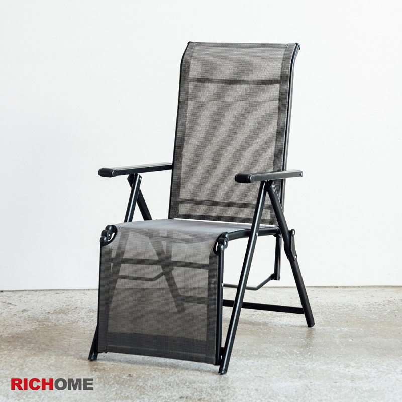RICHOME   CH1347  特斯林折疊躺椅(可清洗)  躺椅  休閒椅   午休椅   戶外椅   椅子  餐椅