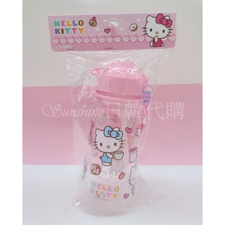 臺灣現貨 韓國製造 HELLO KITTY 三麗鷗 凱蒂貓 吸管水壺 冷水壺 水壺 兒童水壺 tritan 450ml