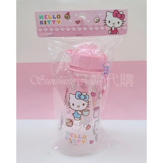 台灣現貨 韓國製造 HELLO KITTY 三麗鷗 凱蒂貓 吸管水壺 冷水壺 水壺 兒童水壺 tritan 450ml