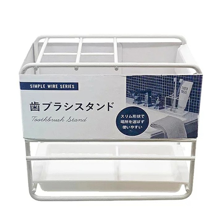 鐵製牙刷架 日本進口 牙膏架 置物架 浴室置物架