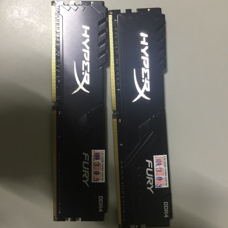 金士頓 hyperx fury ddr4 3200  雙通道記憶體 16g*2  32g