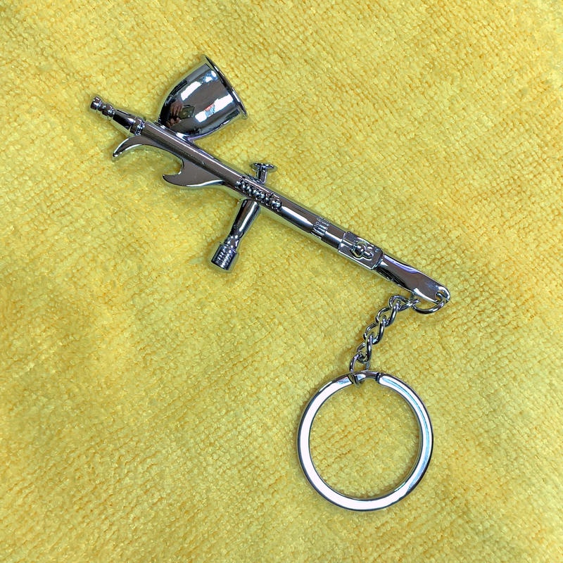 岩田 iwata噴筆造型 紀念鑰匙圈 可當開瓶器