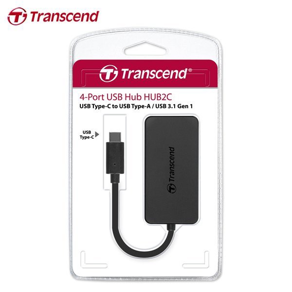 『儲存玩家』公司貨 創見 Transcend USB Type-C傳輸 4埠 HUB 極速 集線器 TS-HUB2C