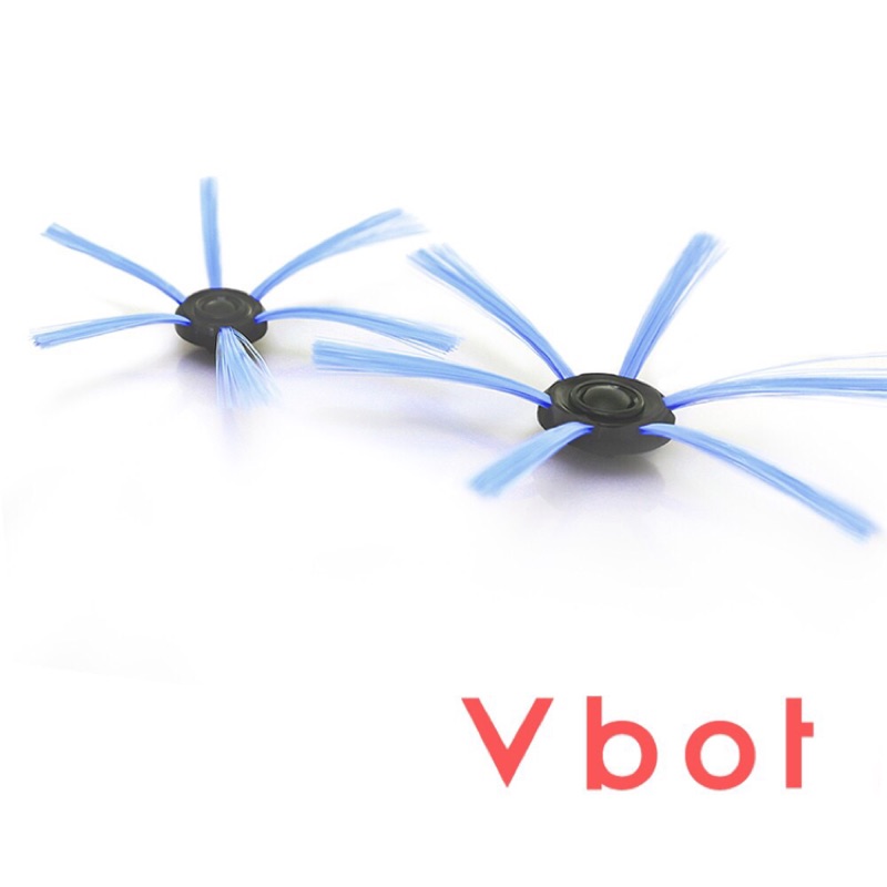 【思購易】Vbot M270/i6/R8掃地機專用增效彈性刷毛 刷頭（藍彩/4入）寵物機、馬來貘