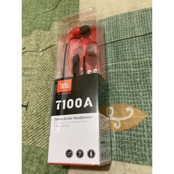 JBL T100A雙動圈入耳式耳機