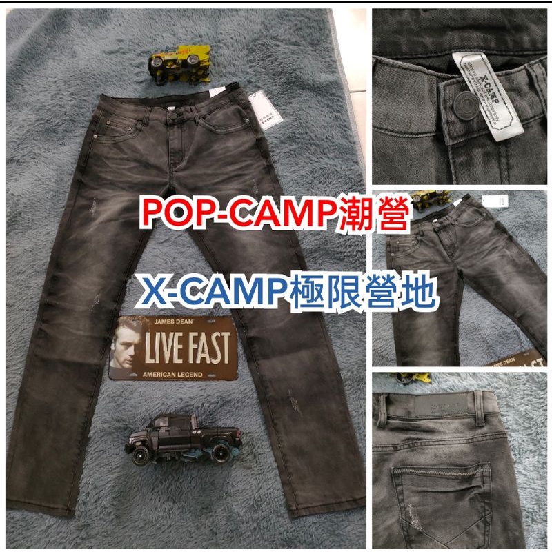 🚩#POPCAMP潮營 #XCAMP極限營地 姐妹雙品牌 #852/#8719水洗刷色粗礦風牛仔褲🤠