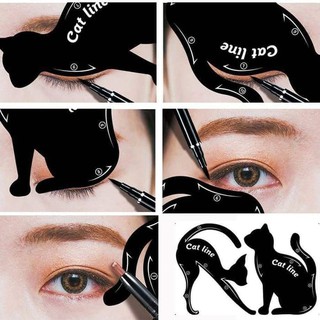 Cat 線貓眼眼影眉貓眼線模具模板塑造者化妝
