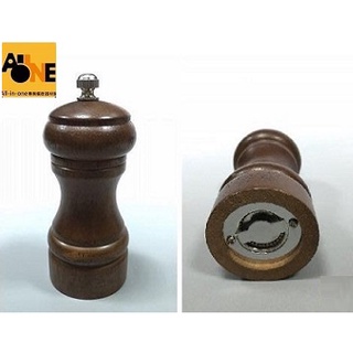 ~All-in-one~【附發票】4”木胡椒研磨罐/個 胡椒研磨器 木不鏽鋼蕊研磨罐 手動胡椒研磨罐