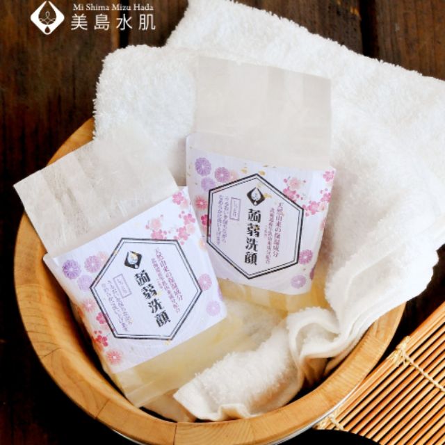 美島水肌 日本蒟蒻洗顏皂＜乳清＞