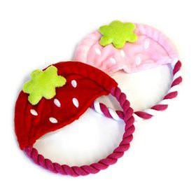 貝果貝果 日本 pet paradise 小草莓潔牙玩具 [T449]
