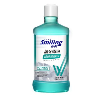 百齡Smiling 護牙周到漱口水超級護齦W-沁涼薄荷 750ml