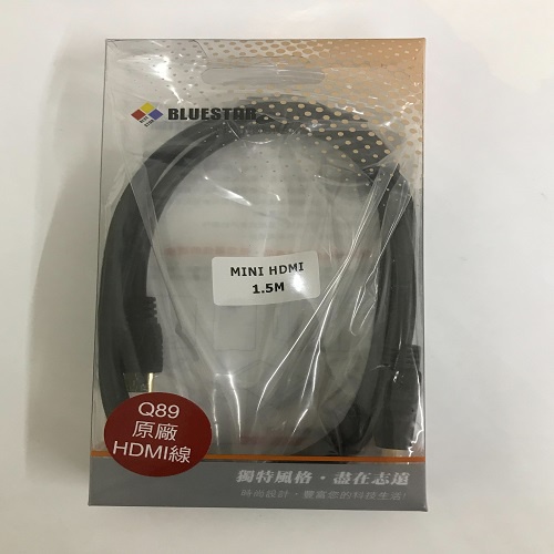 BLUESTAR Q89原廠HDMI線 MINI HDMI 1.5M 轉接線 連接線