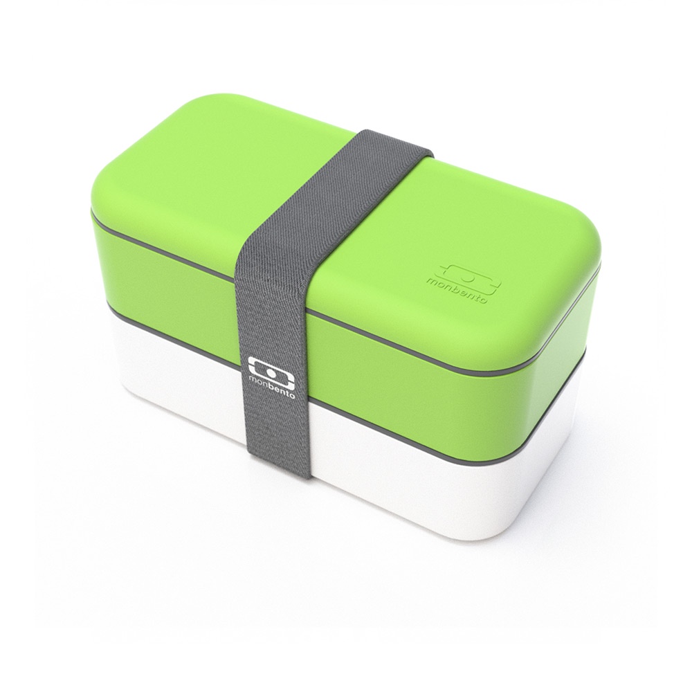 [現貨出清]【法國Monbento】雙層餐盒 - 綠/白《WUZ屋子》便當盒 野餐 露營