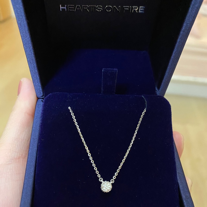 Hearts On Fire 鑽石項鍊白k 13分 蝦皮購物
