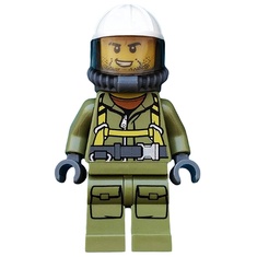 【小荳樂高】LEGO 城市系列 City 火山探險 鬍鬚渣 男性 火山探險員 (60123原裝人偶) cty0686