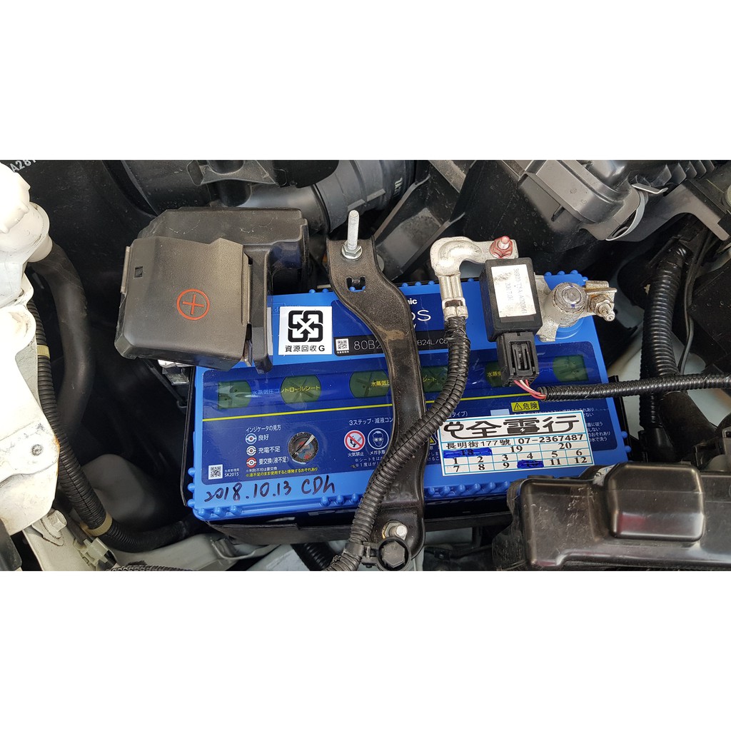 HONDA HRV【全電行】12H快速更換 PANASONIC 80B24LS 電池殺手 銀合金 日本製