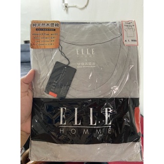 男生ELLE灰色短袖圓領上衣，尺寸：L,原價680