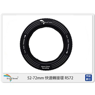 ☆閃新☆EverChrom REVORING 52-72mm 快速轉接環 RS72 適用77mm (公司貨)