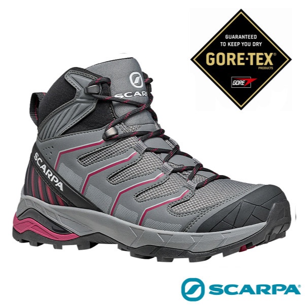 【義大利 SCARPA】特價37折》Gore-Tex 女 款防水中高筒避震健行登山鞋 中筒鞋_63090GP