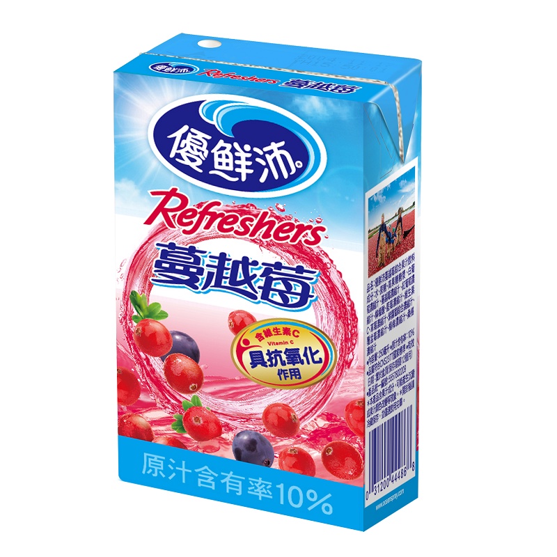 優鮮沛 綜合果汁蔓越莓[箱購] 250ml x 24【家樂福】
