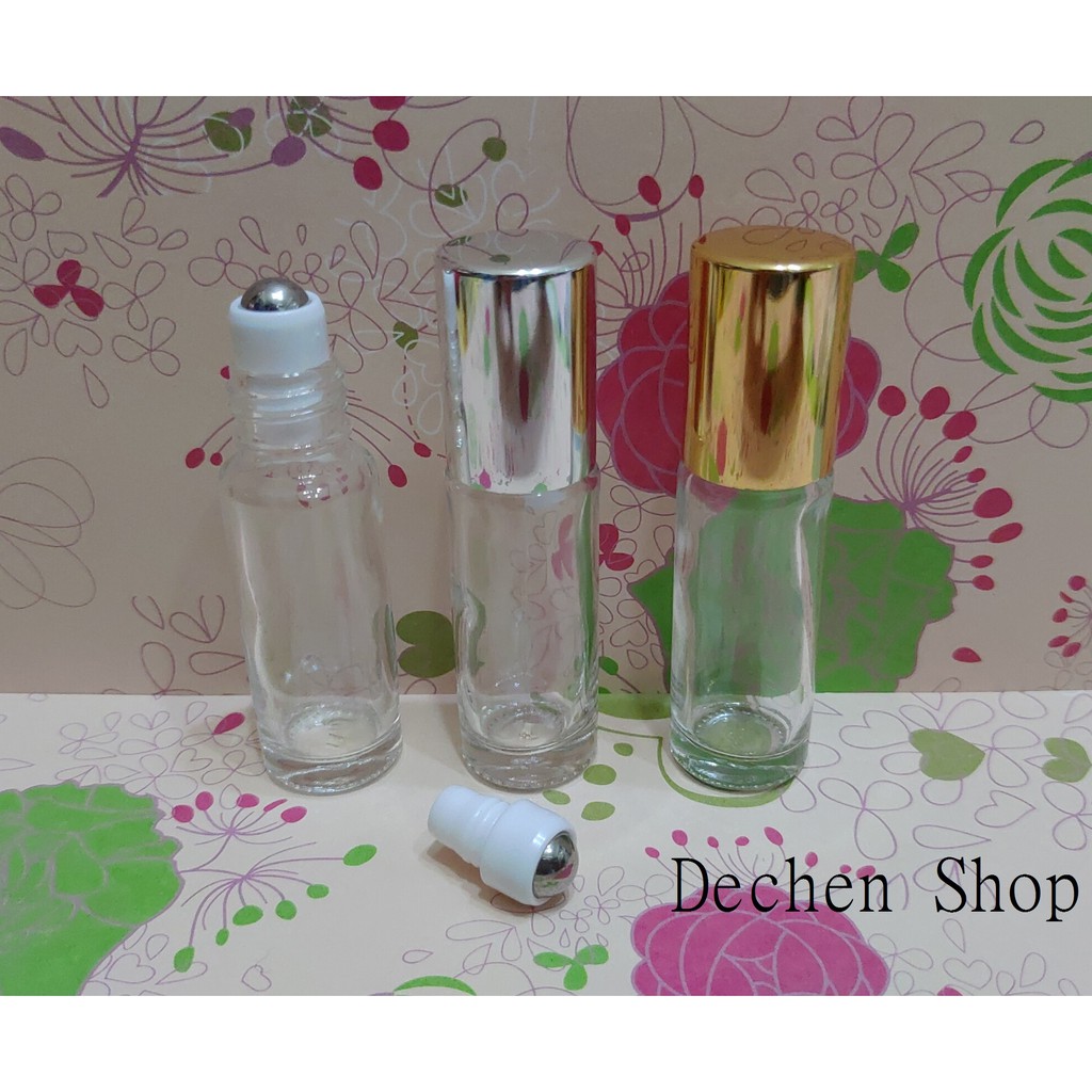 5cc/5ml厚瓶 鋼珠玻璃滾珠瓶/透明玻璃滾珠瓶/香水滾珠瓶/精油滾珠瓶/精油分裝瓶