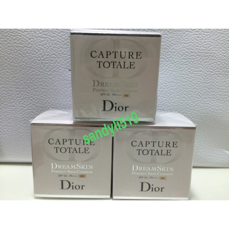 Dior~CD迪奧 夢幻美肌氣墊粉餅專櫃正貨 粉蕊15g*2+粉撲*2+粉盒 全新品 封膜020 010 012