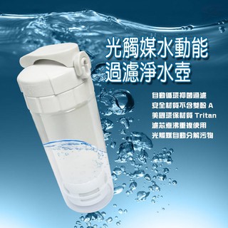 GS MALL 臺灣製造 光觸媒過濾水壺 500ml 光觸媒水壺 活性碳水壺 運動水壺 Tritan水壺 過濾水壺