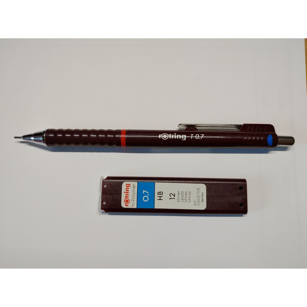 rOtring T0.5 製圖專用自動筆 酒紅筆桿 絕版 非新品 送對應的筆芯盒