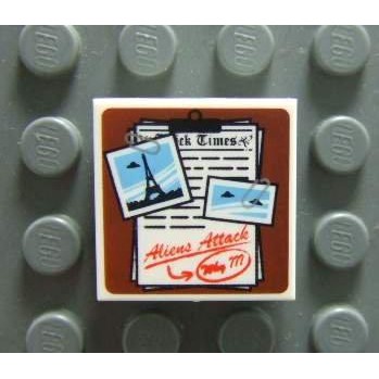 【積木2010】樂高 LEGO 寫字板 照片 / 2X2 Tile 印刷磚片 / 7065