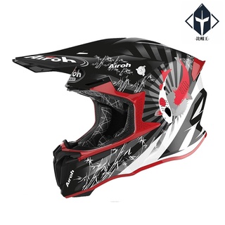 AIROH TWIST 2.0 越野帽 KATANA 亮紅/黑 義大利品牌 全可拆 雙D扣 輕量 透氣 全罩 安全帽