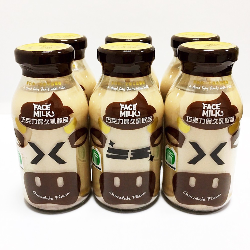 【預購含運】台農FACE MILK 巧克力保久乳 200ml (24入/箱)