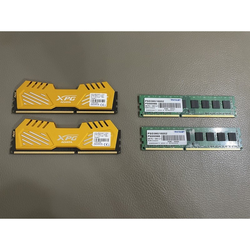 ADATA 威剛 記憶體4G PATRIOT 美商博帝 8G DDR3終身保固