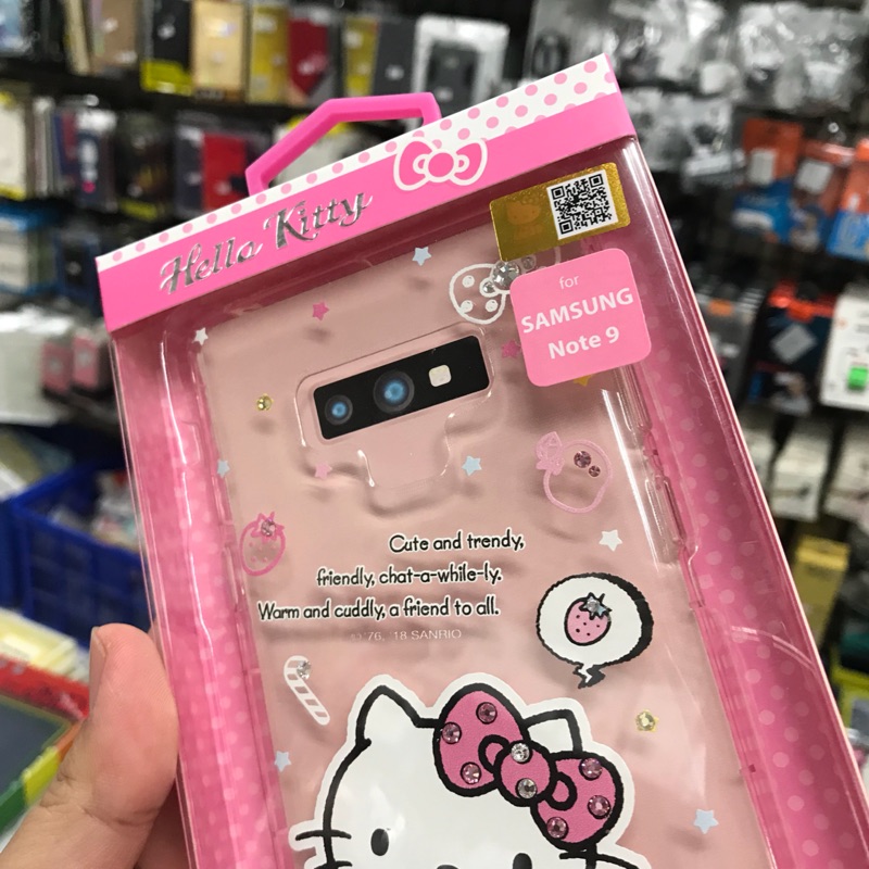 三星 note9 保護殼 正版三麗鷗 kitty 雙子星 貼鑽空壓殼 防摔殼...