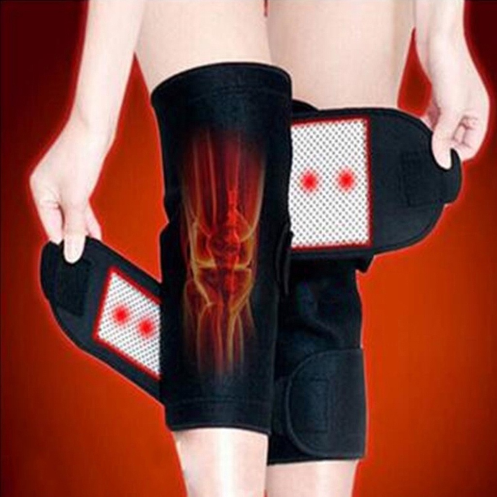 【 Ready Stcok 】 1 對自護膝磁性膝蓋支撐帶膝蓋按摩器