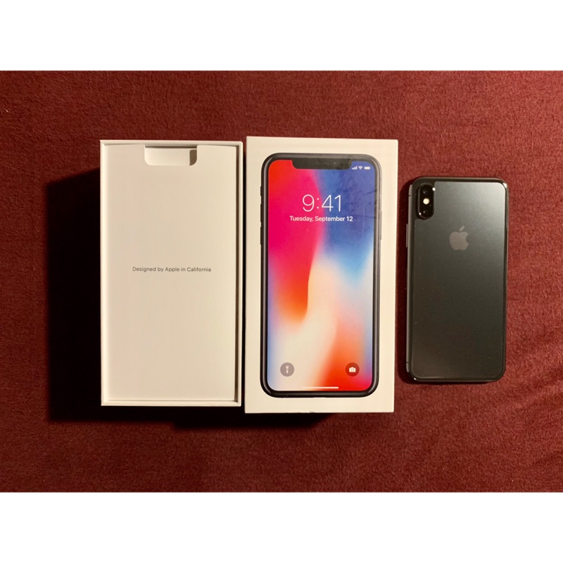 Apple iPhone X 64太空灰，保固到2019/3/27，狀況完好，無配件，附盒裝。