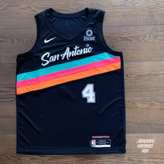 球衣藏家 Walker Iv Spurs City Edition 馬刺彩虹贊助標城市版球迷版nba 球衣 蝦皮購物