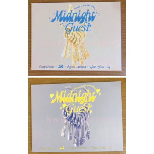 (兩版一起售）Fromis_9 迷你四輯 Midnight Guest 專輯 空專 寫真書 CD