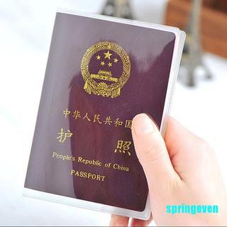 【springeven】透明透明護照套保護套收納袋身份證旅行