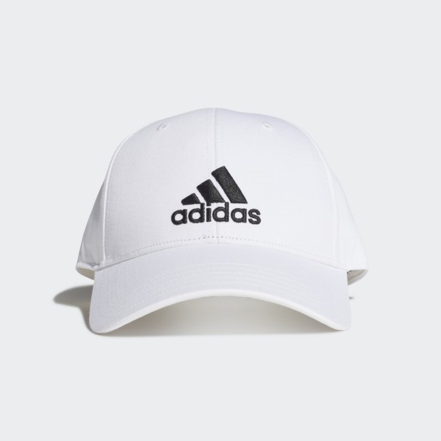[麥修斯]ADIDAS BBALL CAP COT 愛迪達 帽子 老帽 運動帽 透氣 白黑 男女款 FK0890