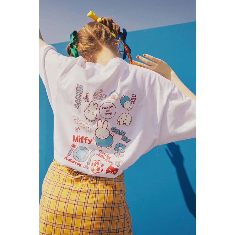 Miffy米菲兔可愛印花純棉T恤上衣