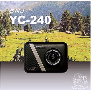 銳訓汽車配件精品-沙鹿店 SNJ YC-240 1296P單鏡頭 GPS行車記錄器(三年保固）