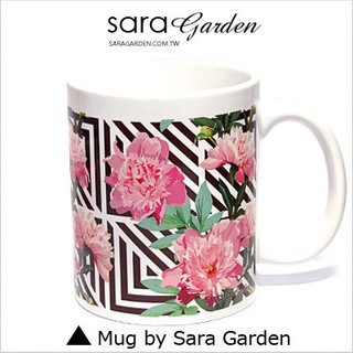 客製化 馬克杯 陶瓷杯 彩繪 質感 碎花 幾何 圖騰 Sara Garden