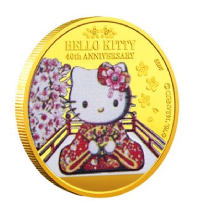 限量禮物Hello Kitty紀念幣40週年金銀幣